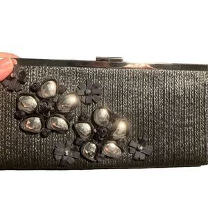 White House Black Mkt Bejeweled Clutch